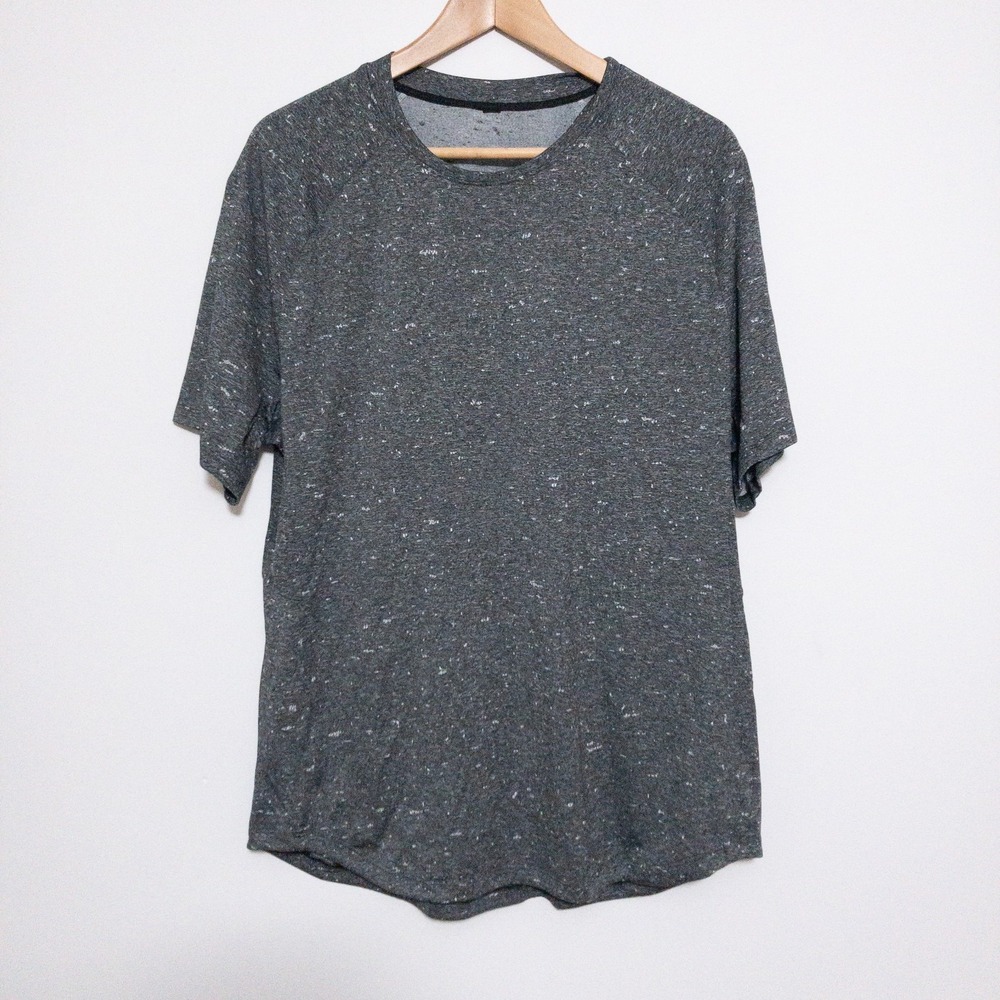 Lululemon Fresh Form Shirt Mens XL Gray  Gym Workout Performance Speckled
